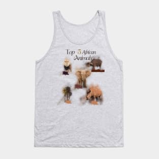 Top 5 African Animals Tank Top